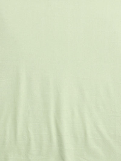 Neeru's Green Solid Ready to Wear Saree With Blouse