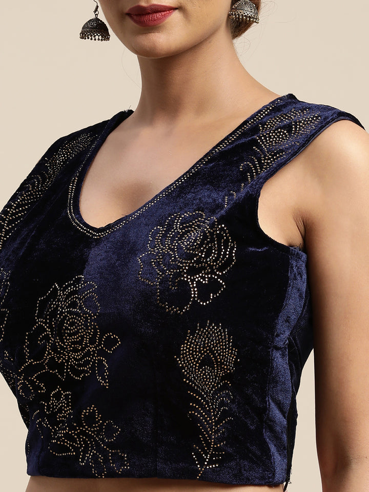 Neerus Peach Solid Ready To Wear Saree With Blouse