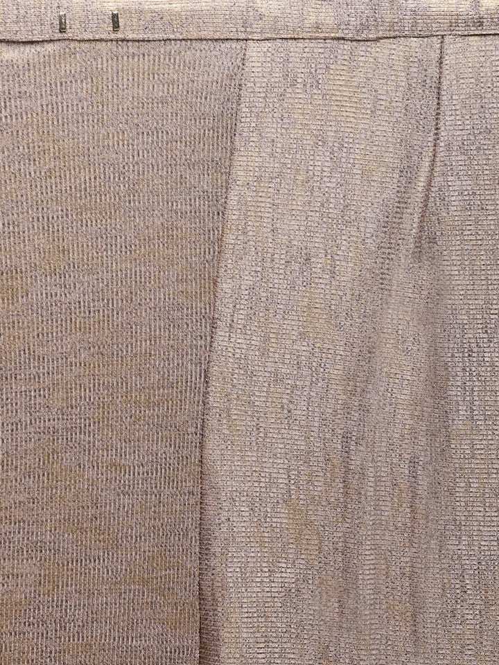 Neerus Pink Color Viscose Rayon Fabric Drape Saree With Stitched Blouse