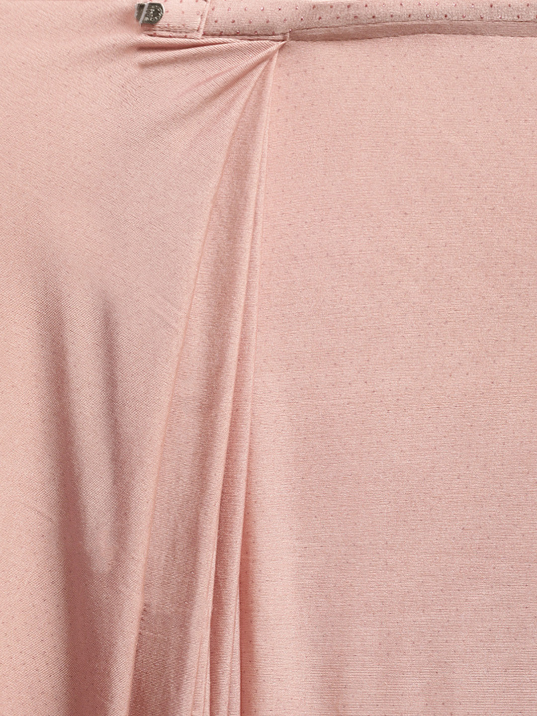 Neerus Peach Embellished Ready To Wear Saree With Blouse