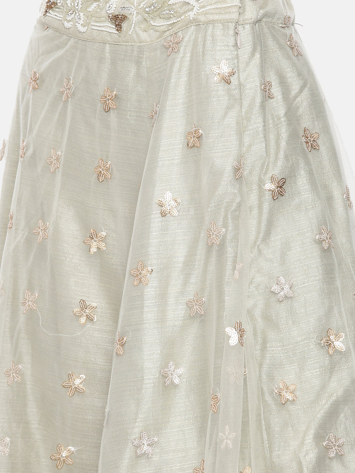 Neerus Grey Embellished Lehenga Set