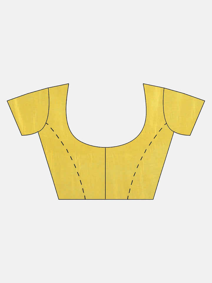 Neerus Yellow Printed Saree With Blouse