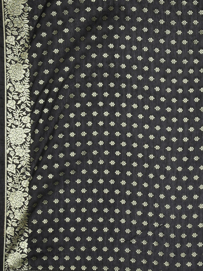 Neeru'S Black Color, Banaras Fabric Saree
