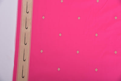 Neeru's Pink Printed Saree With Blouse