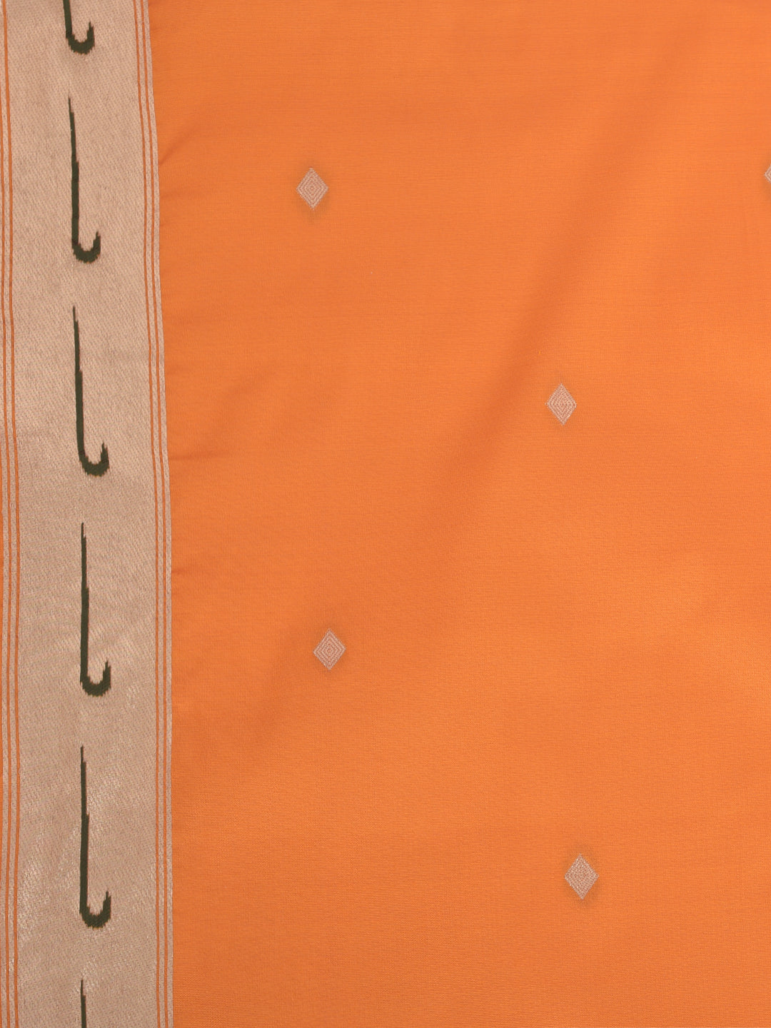 Neeru's Orange Printed Saree With Blouse
