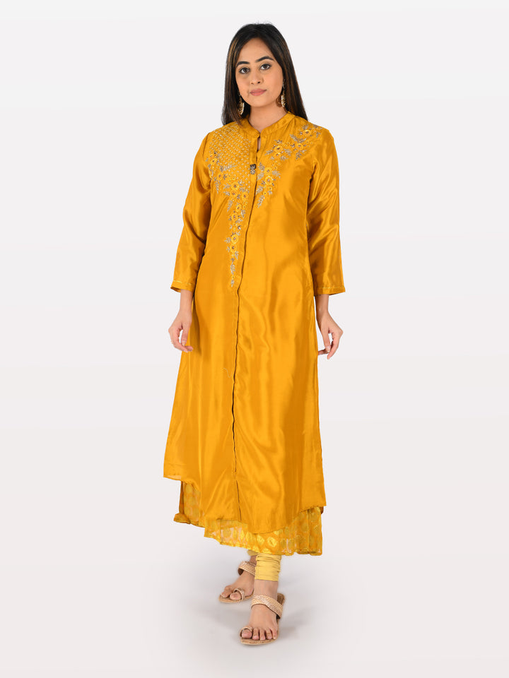 Neerus Amber Embellished Anarkali Kurta