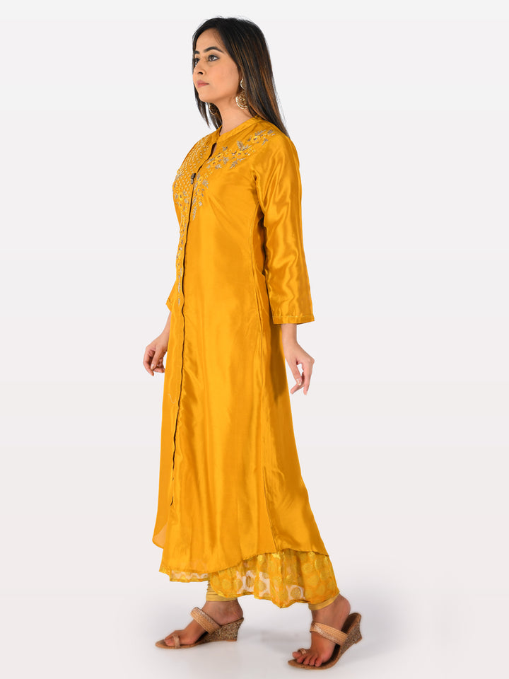 Neerus Amber Embellished Anarkali Kurta