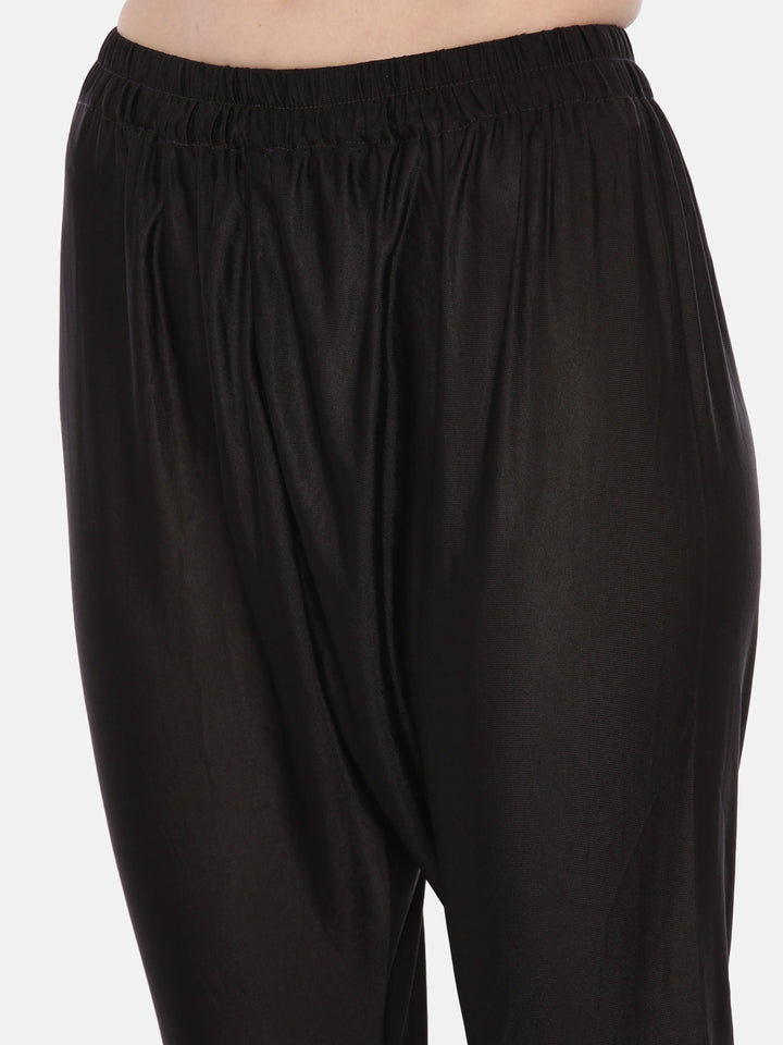 Neerus Multicolor Embroidered Kurta With Churidar & Dupatta