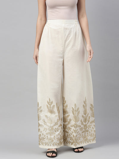 Neeru's Cream Color Plazzo