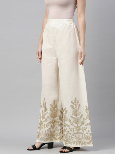 Neeru's Cream Color Plazzo