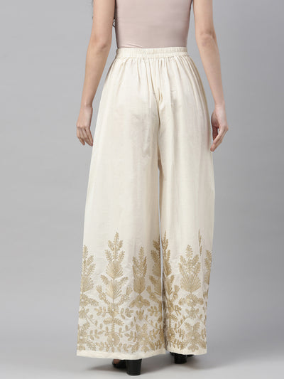 Neeru's Cream Color Plazzo