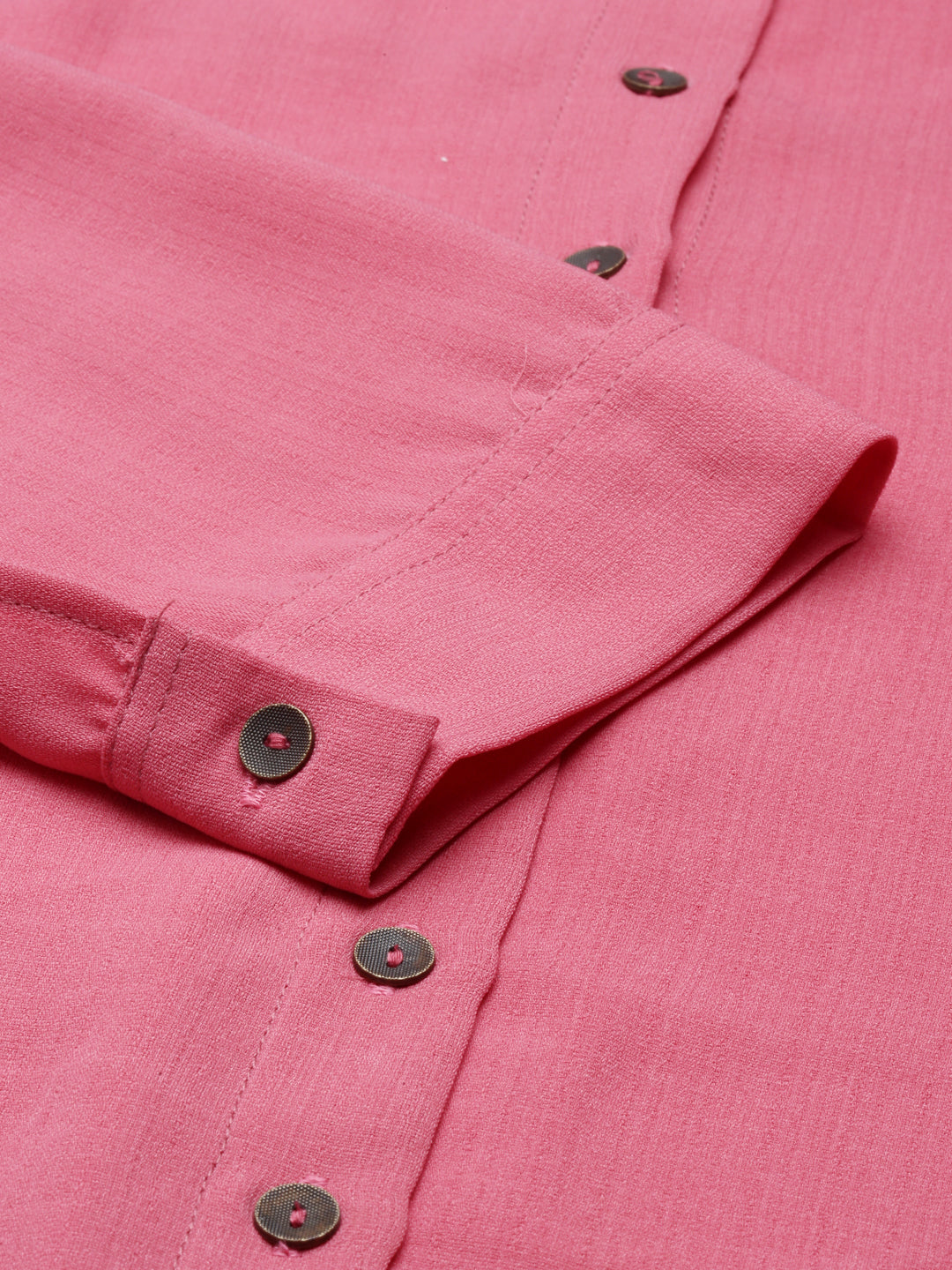Neerus Orange rayon solid kurta - detail view 4