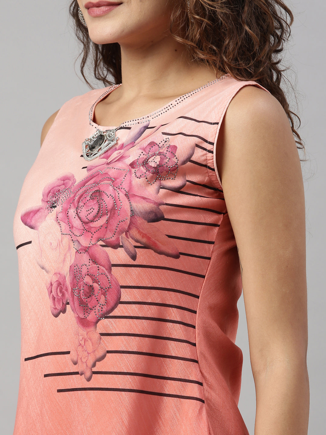 Neeru's Pink Color Silk Fabric Kurta