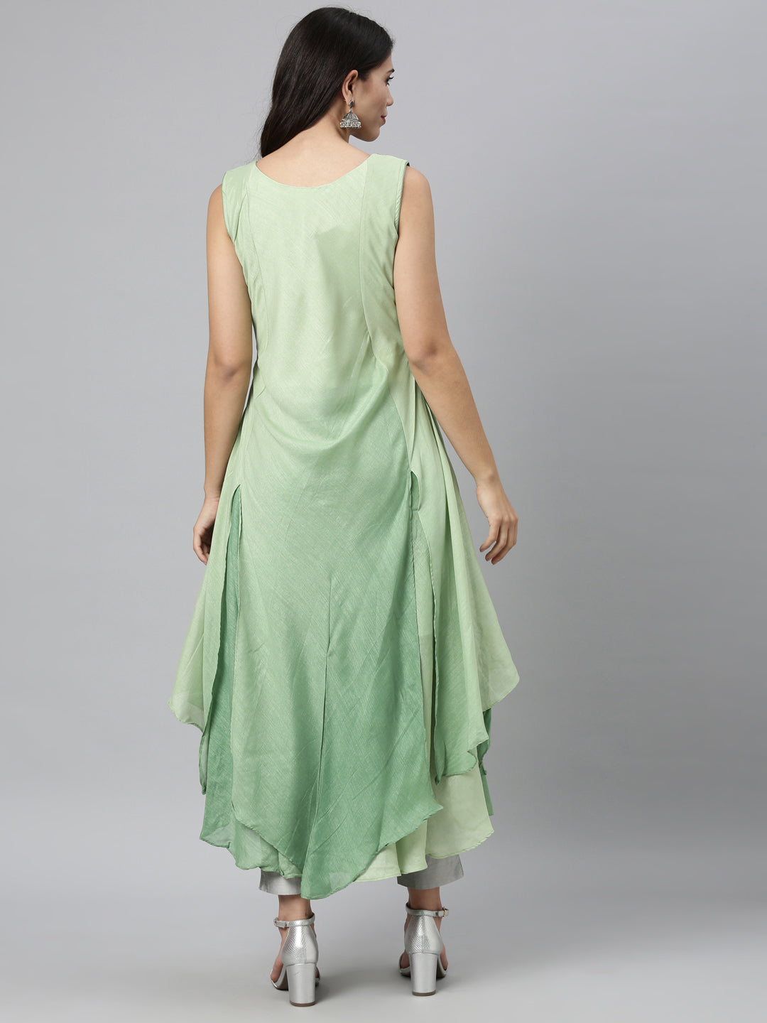 Neeru'S GREEN color, SILK fabric Kurta