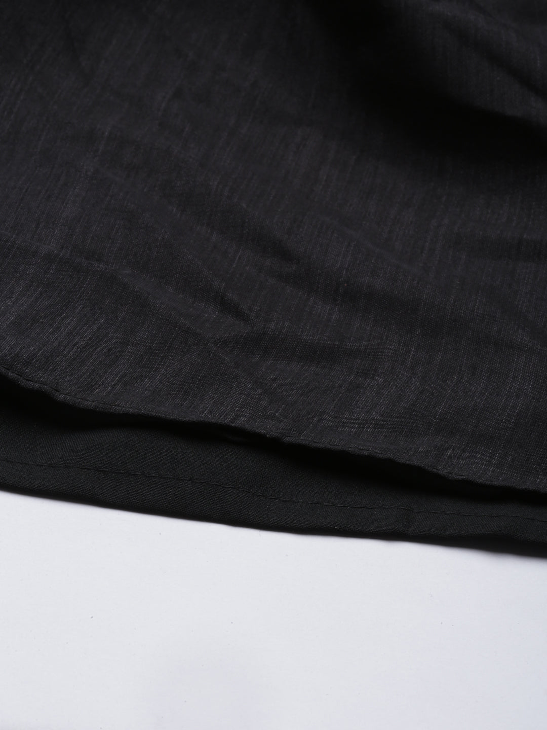 Neerus Green silk solid kurta - detail view 4