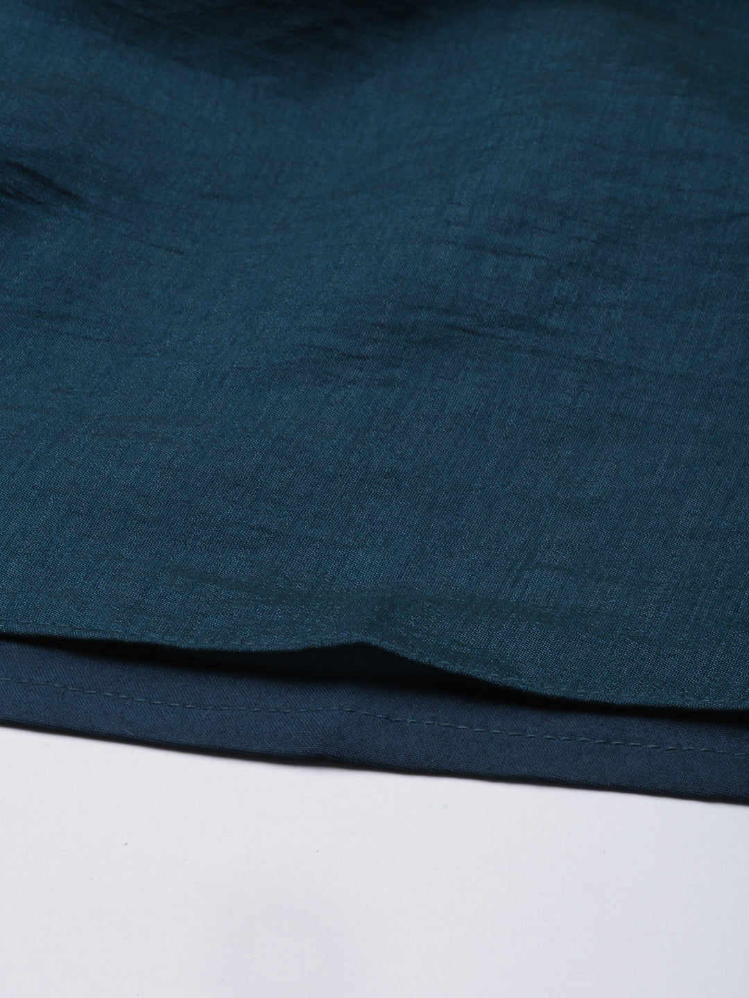 Neerus Peacock Color Silk Fabric Kurta