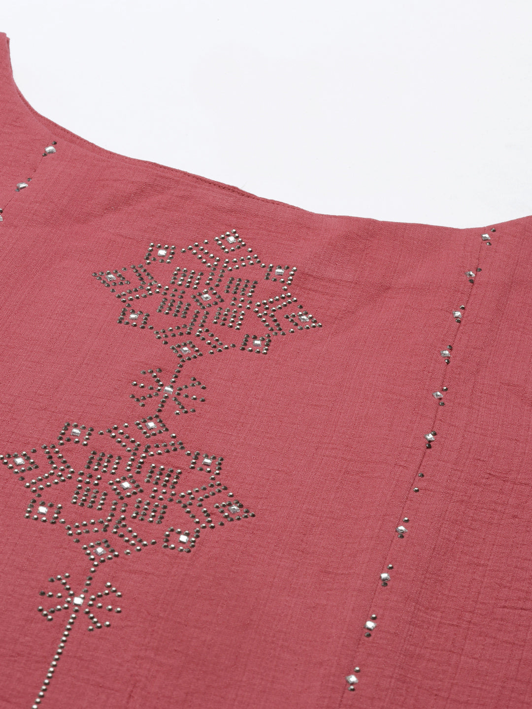 Neerus Pink Color Rayon Fabric Kurta