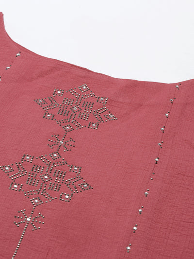 Neeru'S PINK Color RAYON Fabric Kurta