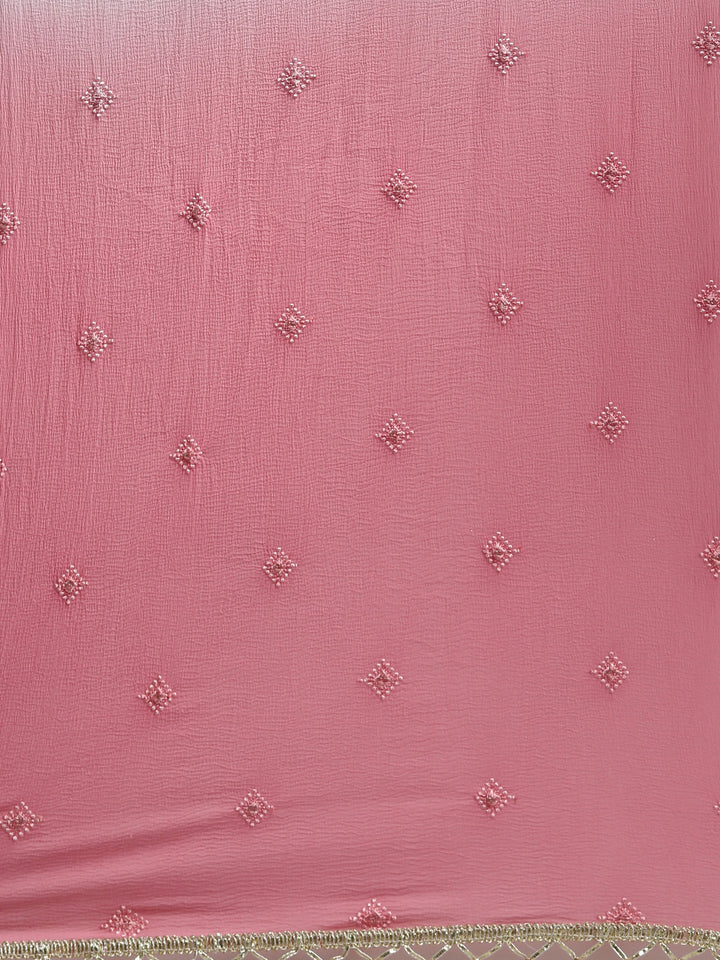 Neerus Grey Color Poly Georgette Fabric Kurta Sets With Dupatta