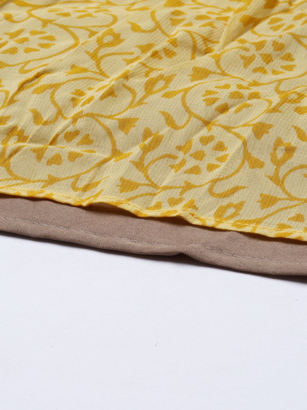 Neerus Grey georgette solid kurti - detail view 6
