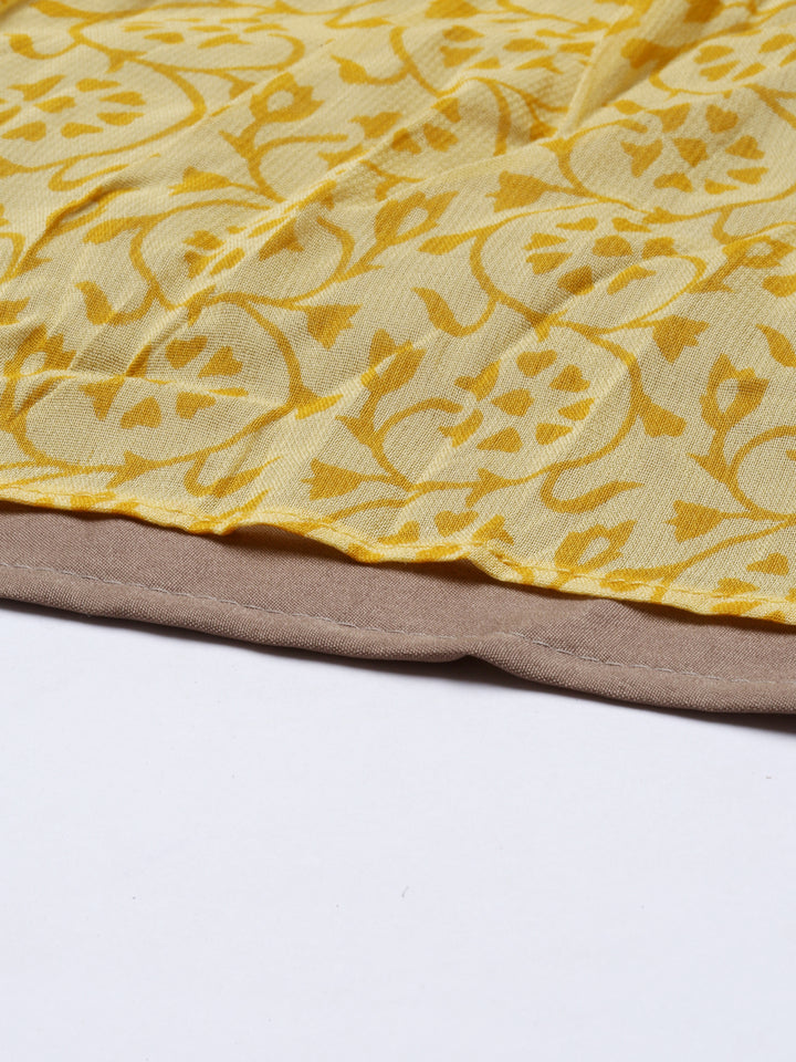 Neerus Grey georgette solid kurti - detail view 6