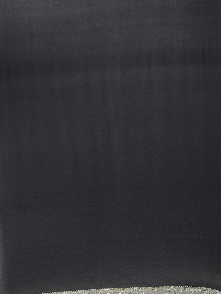 Neerus Black Color Poly Georgette Fabric Readymade Suits