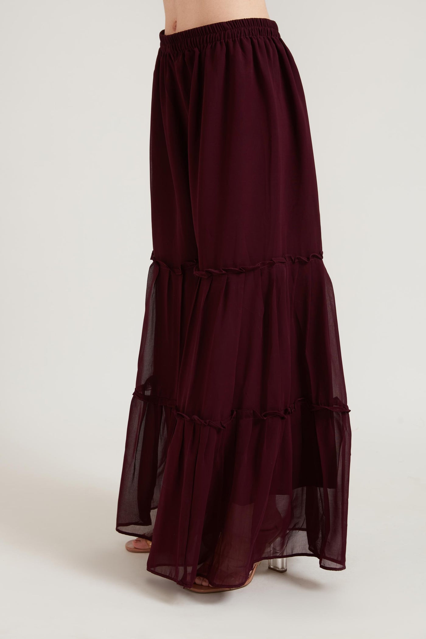 Neeru's D Wine Color Georgette Fabric Suit