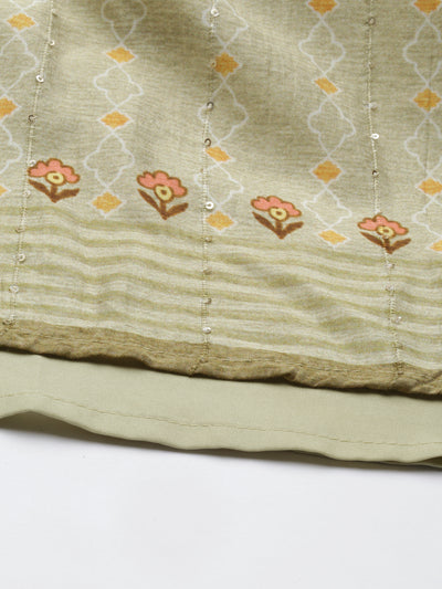 Neeru'S PISTA Color MODEL Fabric Kurta