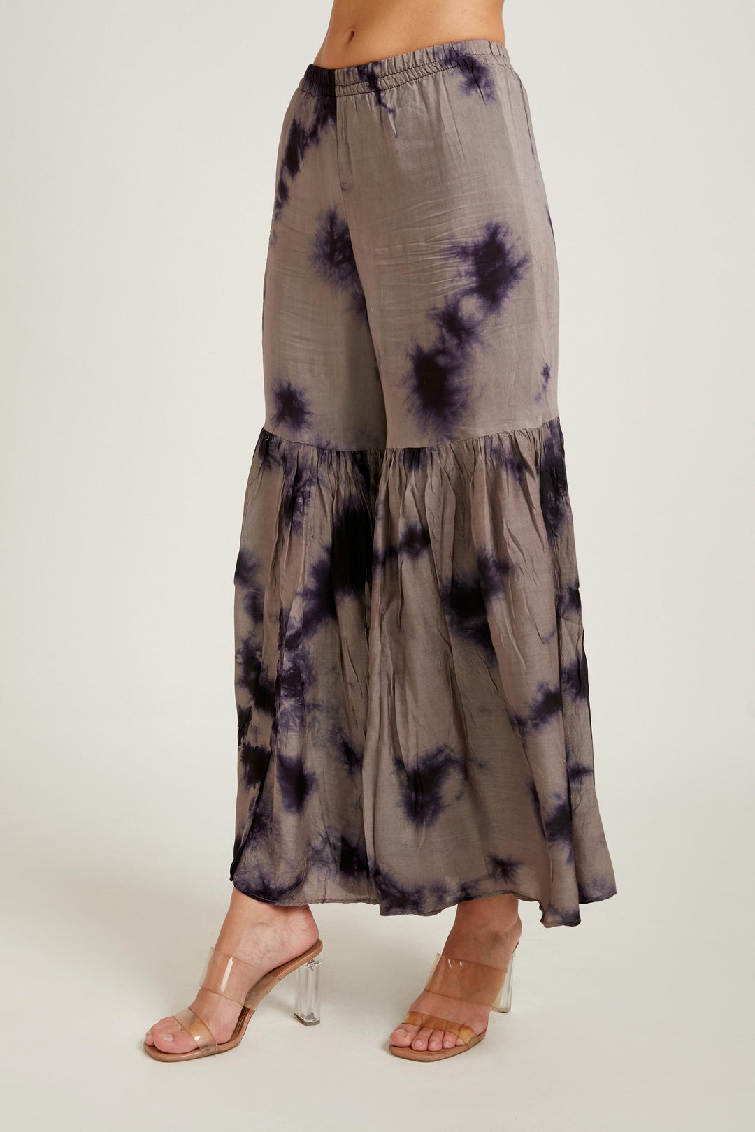 Neerus Black Color Muslin Fabric Salwar Kameez