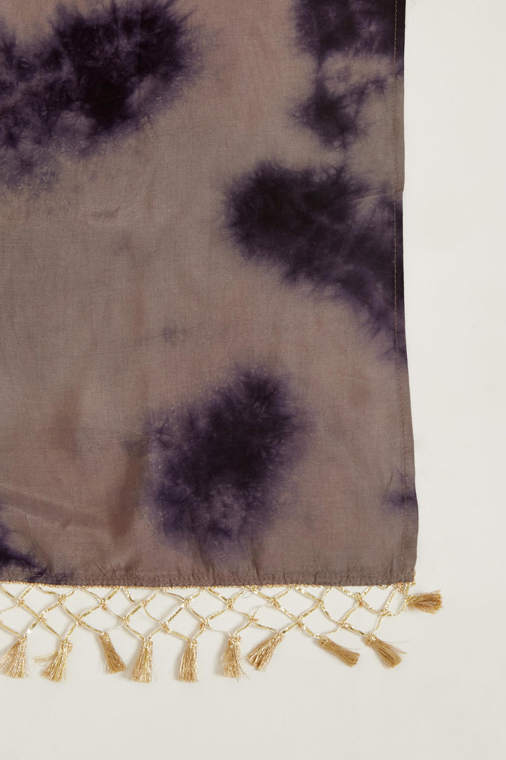 Neerus Black Color Muslin Fabric Salwar Kameez