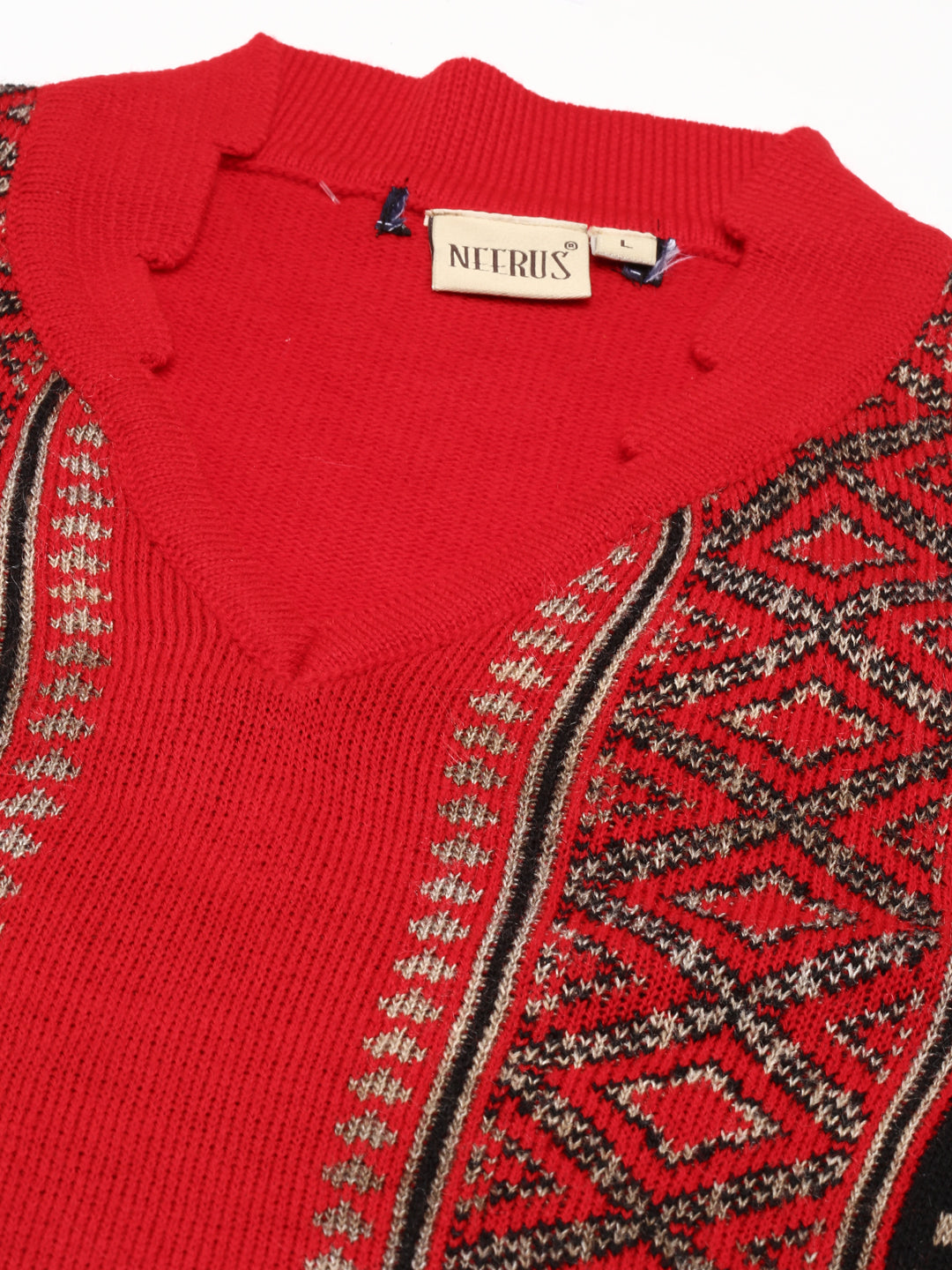 Neerus Multi Straight Printed Cotton Wool Kurta