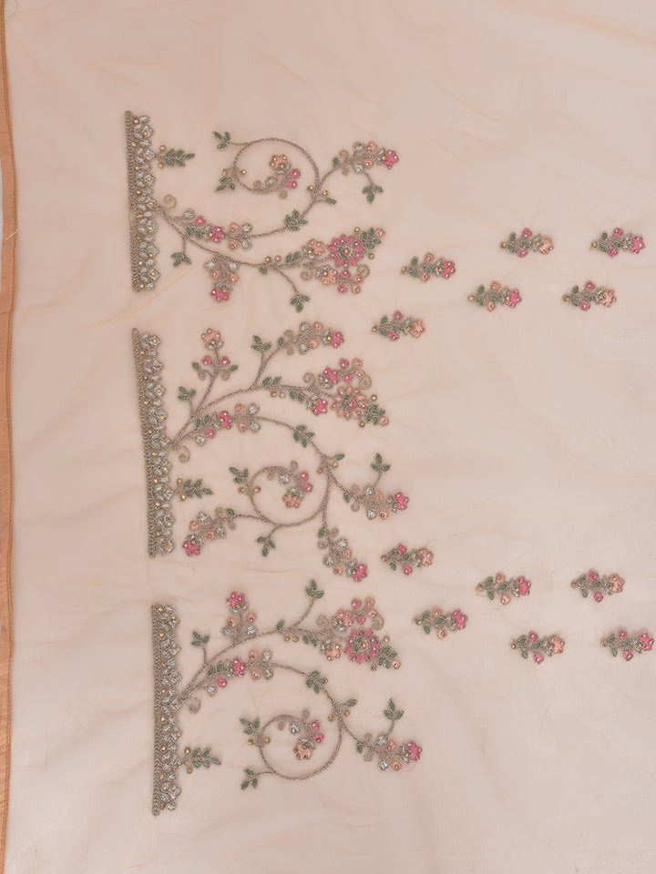 Neerus Yellow Color Nett Fabric Saree