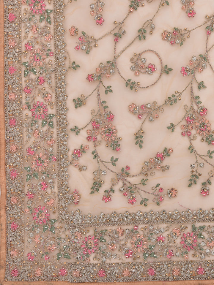 Neerus Yellow Color Nett Fabric Saree