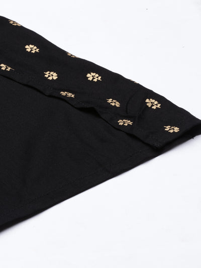 Neeru's Black Color Rayon Fabric Plazzo