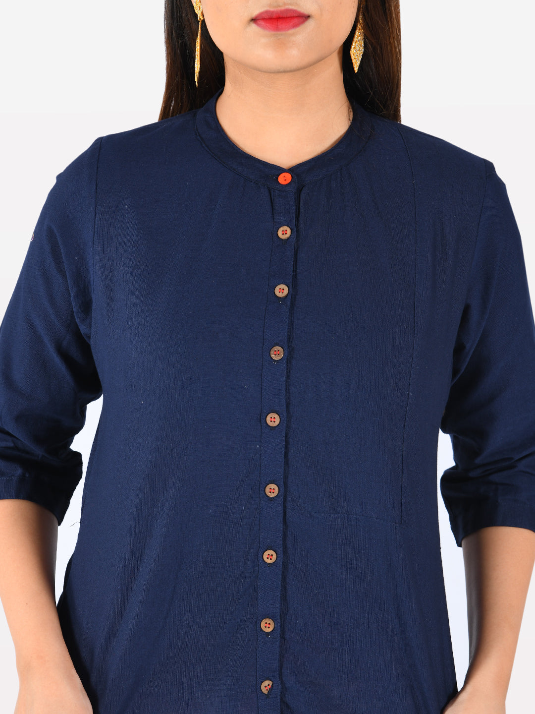 Neerus Blue & White Top & Palazzo Set