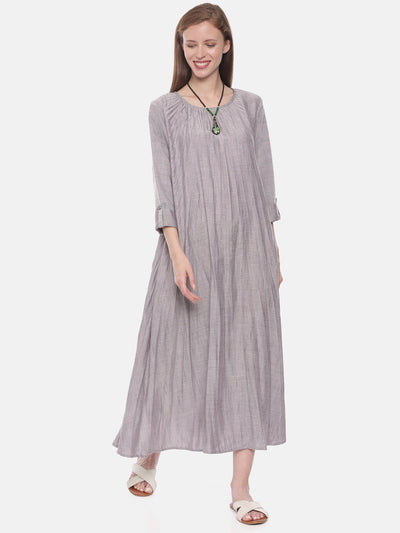 Neeru's Grey Flared Kurta