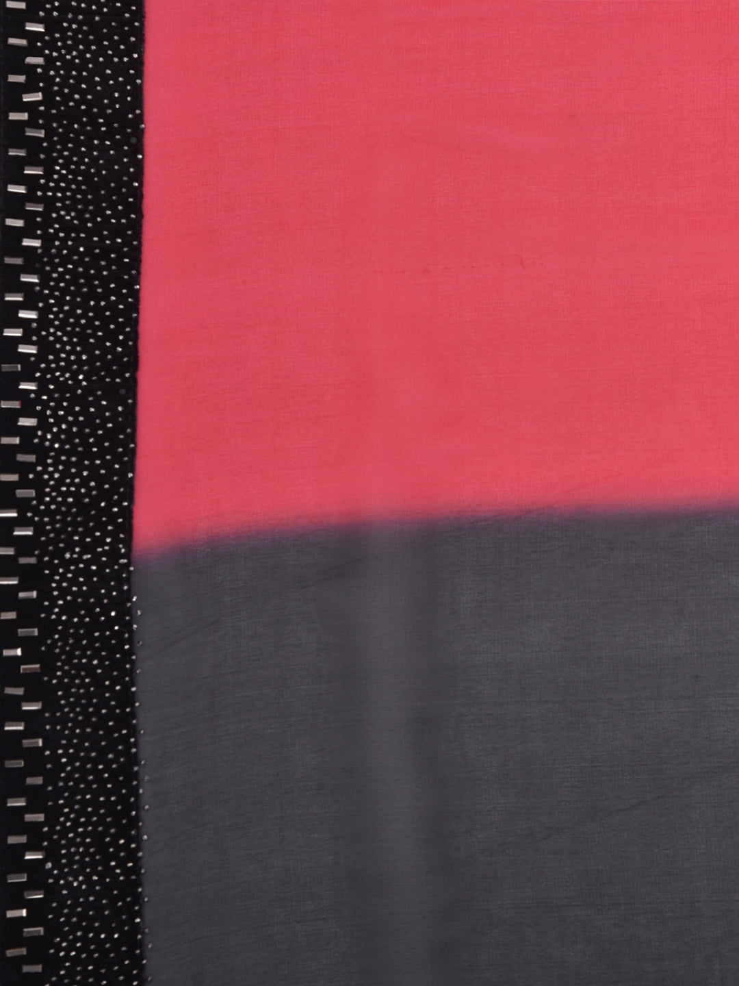 Neerus Red embellished saree with blouse piece - detail view 1