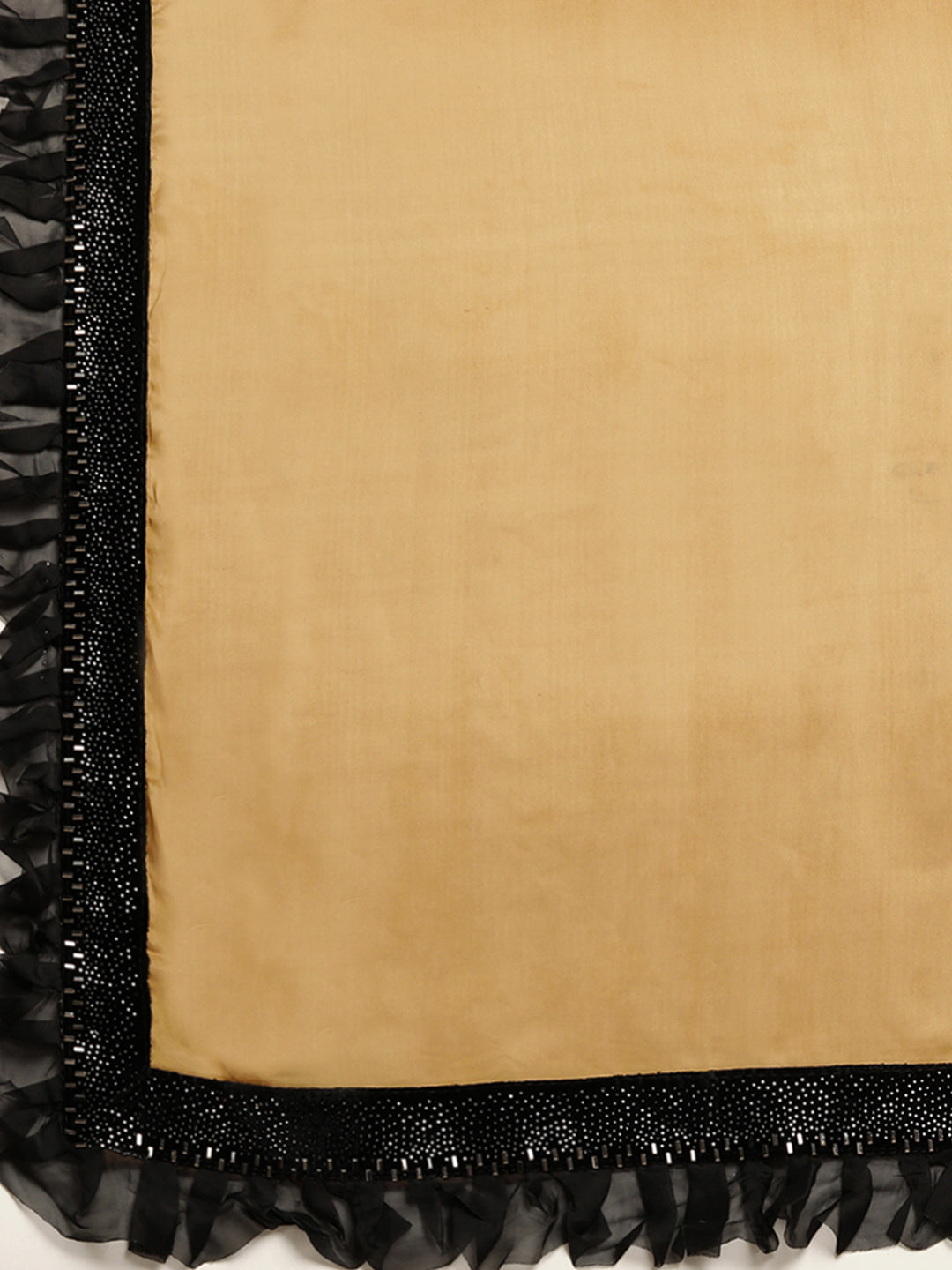 Neeru's Gold & Black Embellished Saree With Blouse