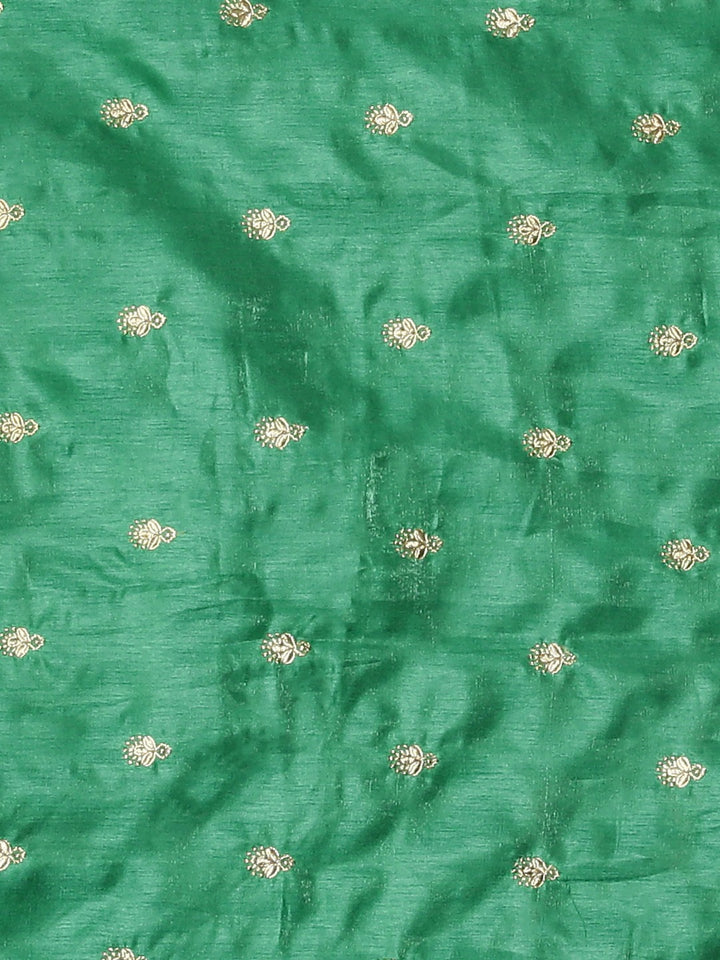 Neerus Blue Embellished Saree With Blouse