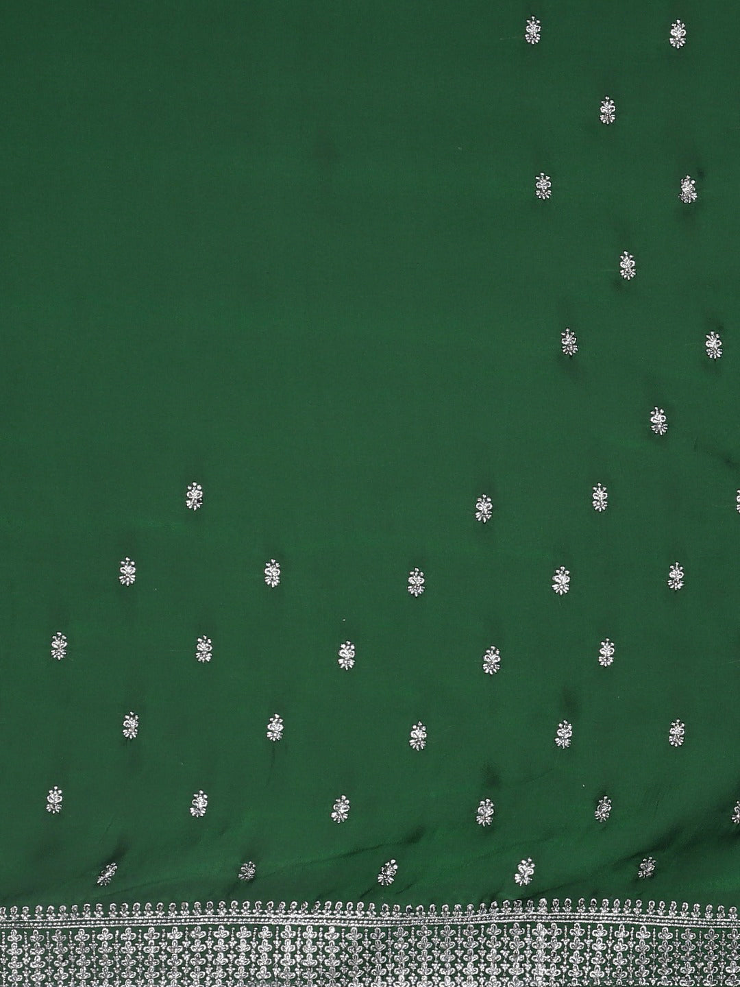 Neeru's Green Zari Saree With Blouse