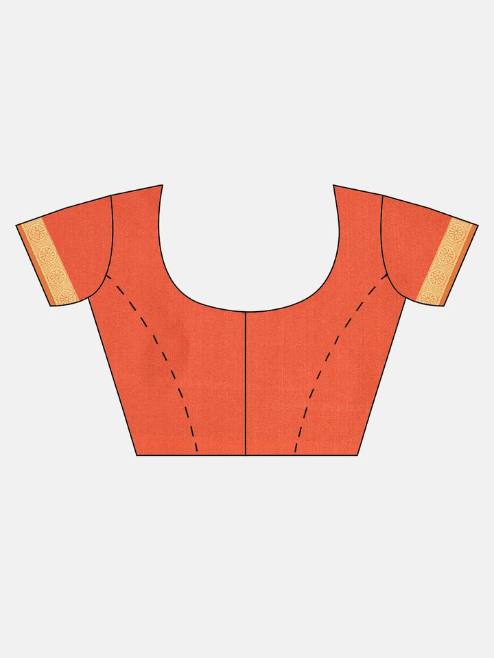 Neerus Amber Textured Saree With Blouse
