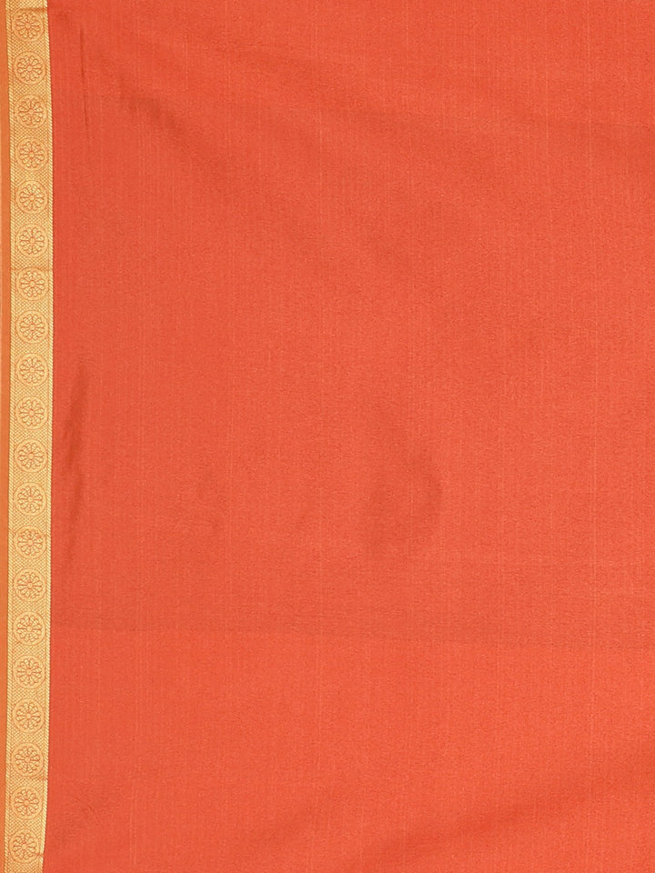 Neerus Amber Textured Saree With Blouse