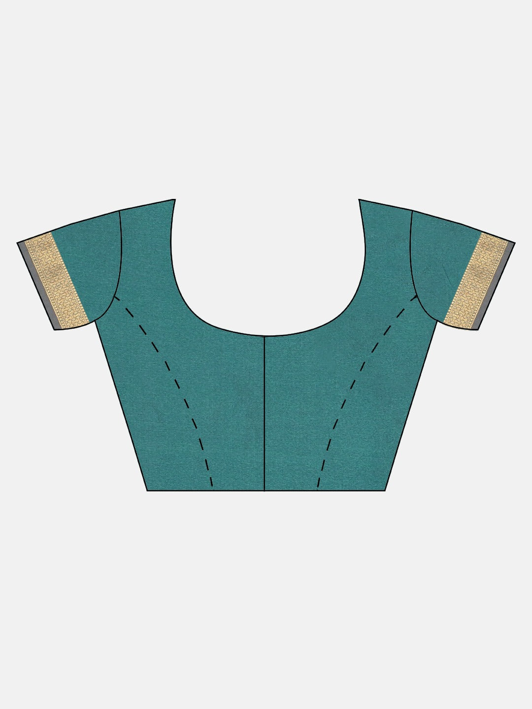 Neerus Orange Textured Saree With Blouse