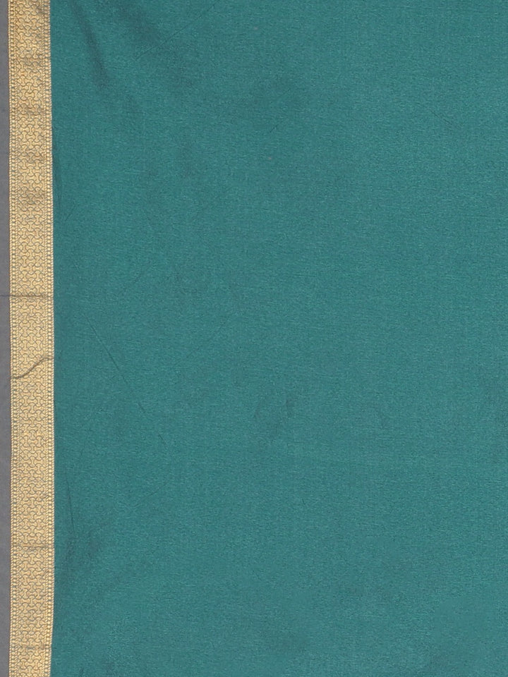 Neerus Orange Textured Saree With Blouse