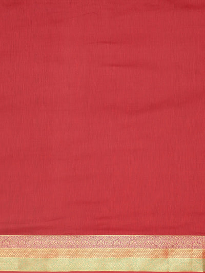 Neeru's Red Textured Saree With Blouse