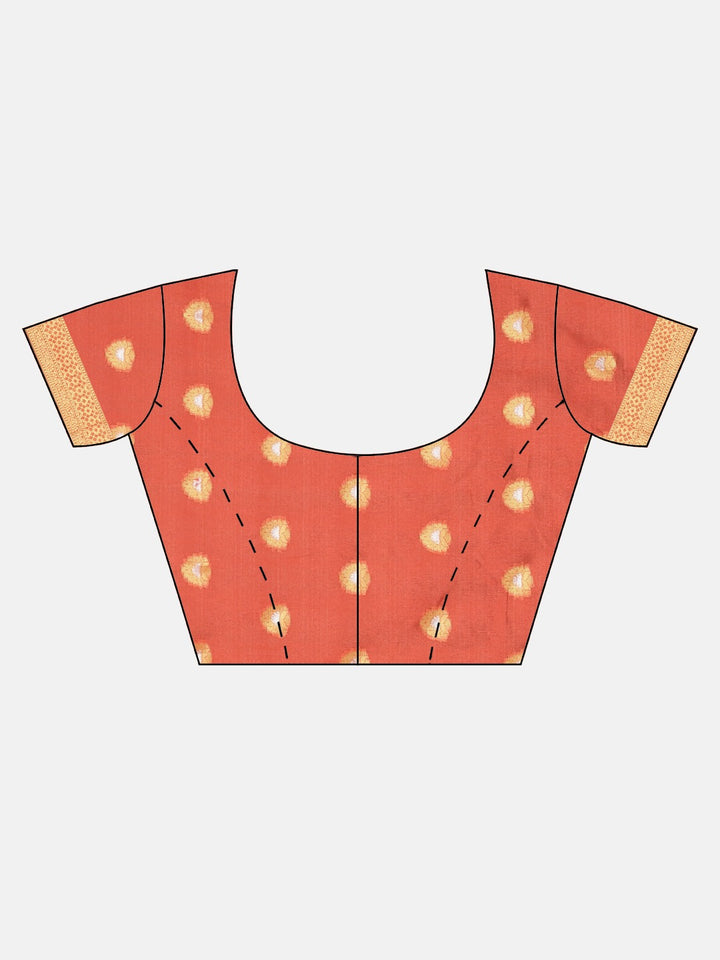 Neerus Beige Textured Saree With Blouse