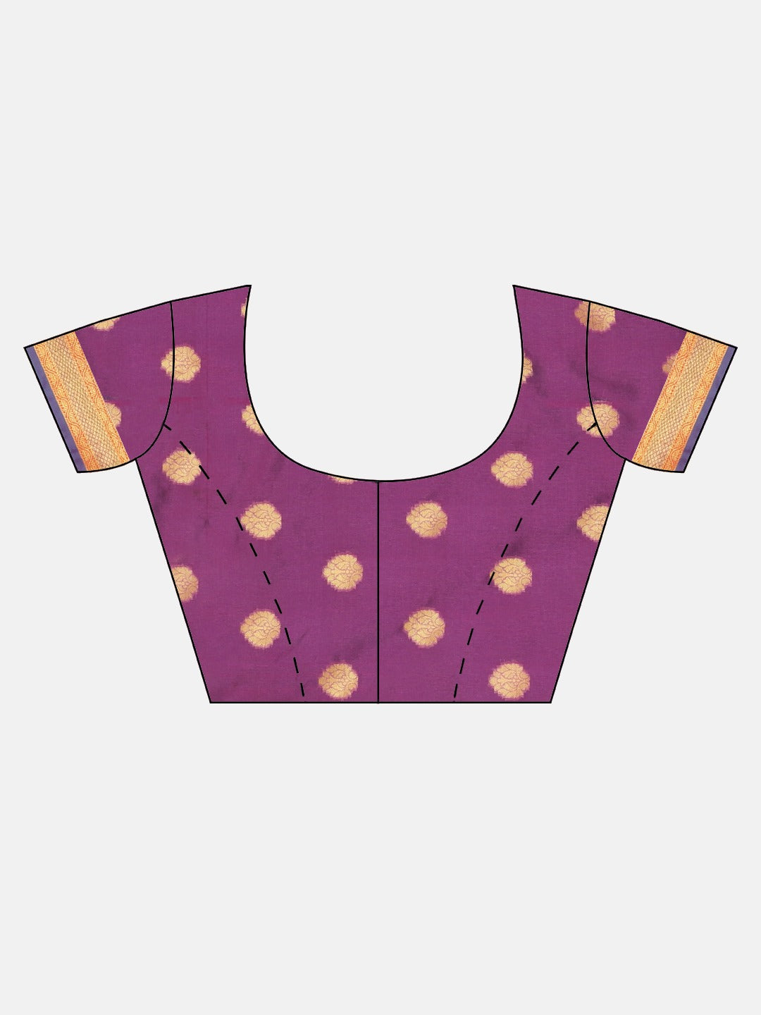 Neerus Blue Textured Saree With Blouse