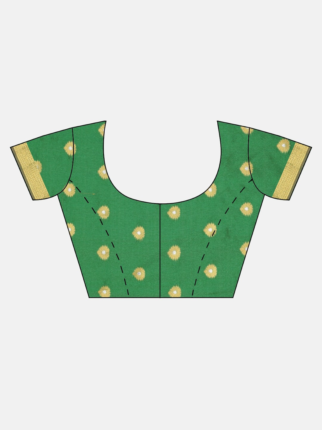 Neerus Red Textured Saree With Blouse