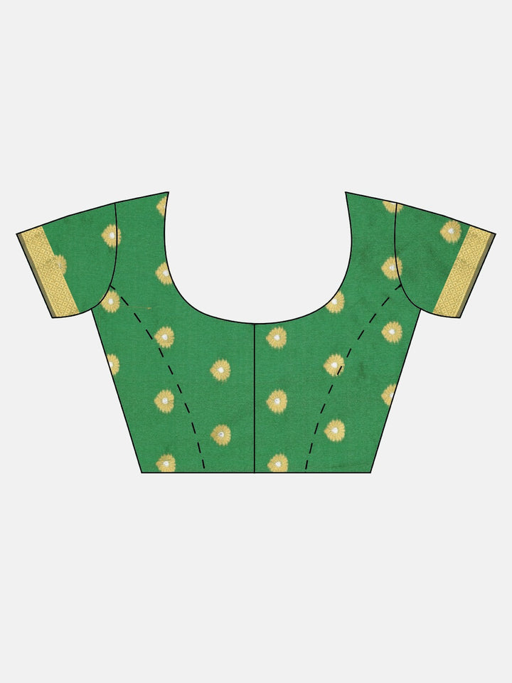 Neerus Red Textured Saree With Blouse