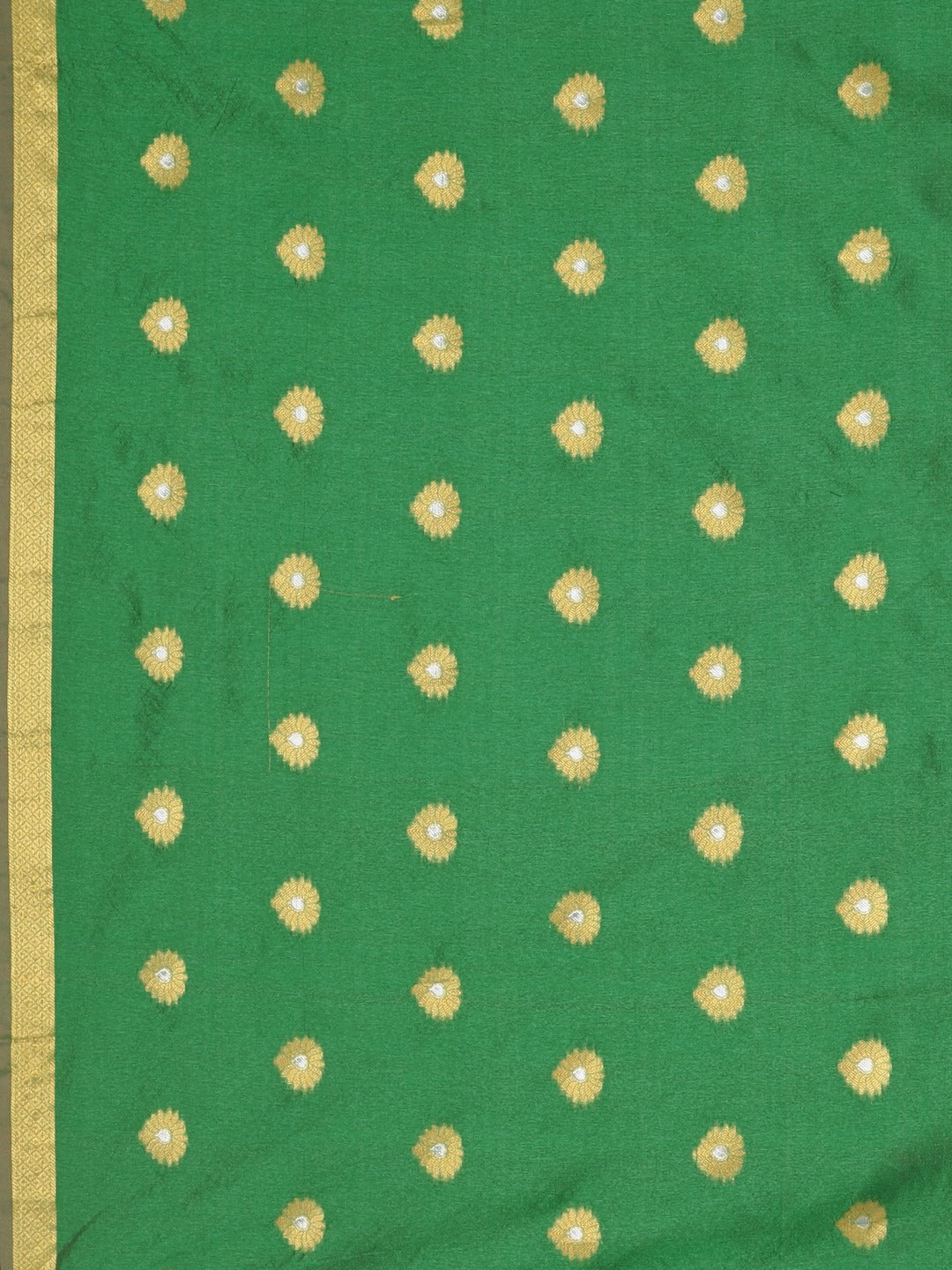 Neerus Red Textured Saree With Blouse